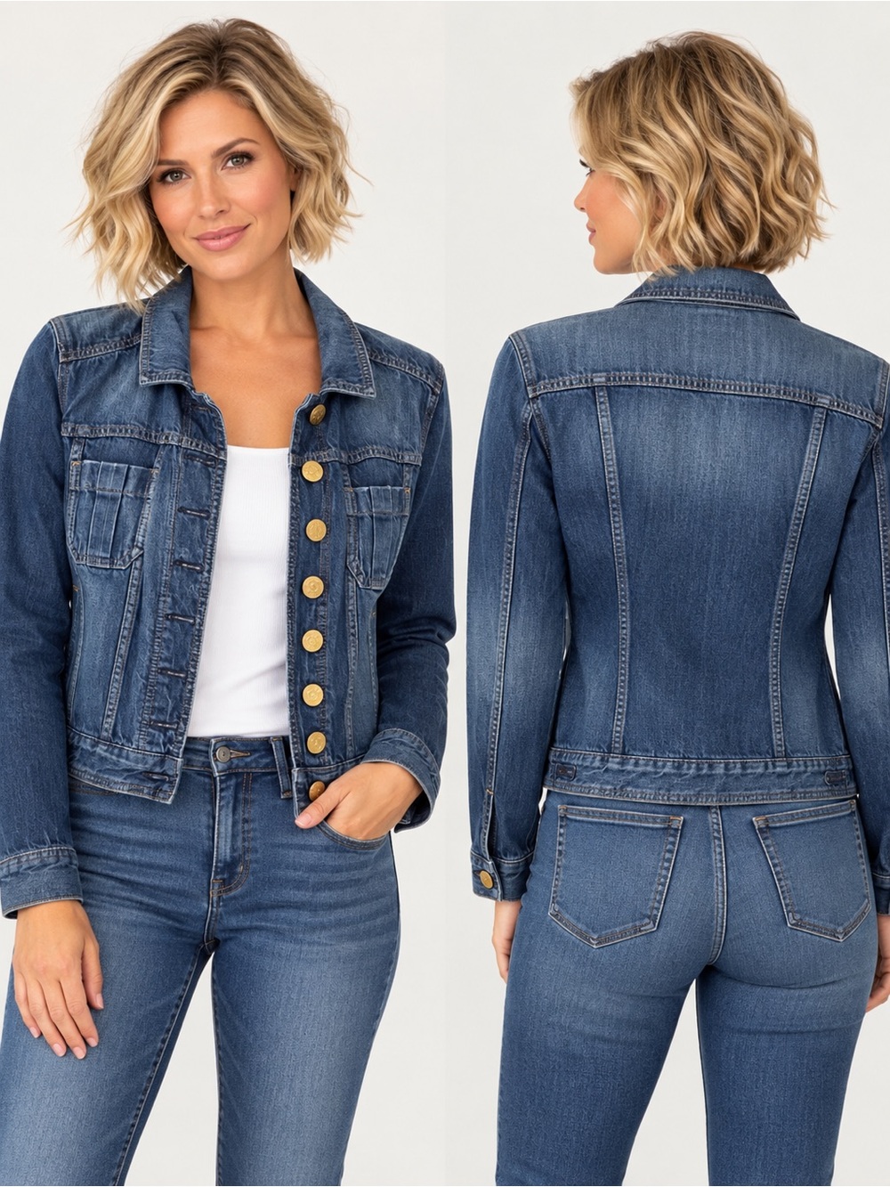 Express Women's Classic Blue Denim Jacket - Express Brand